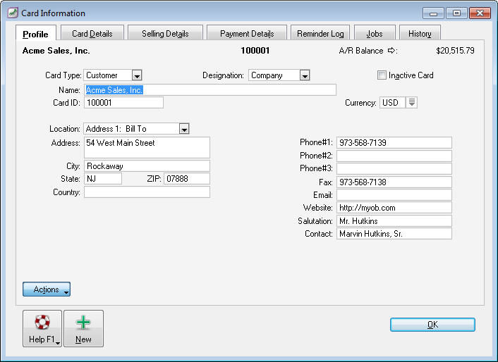 Manage contacts