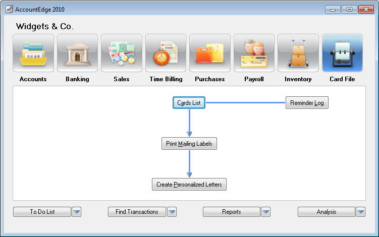 Contact card