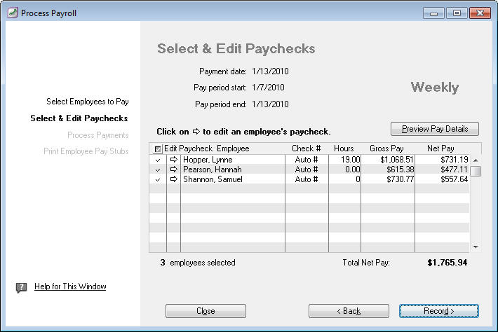 Payroll