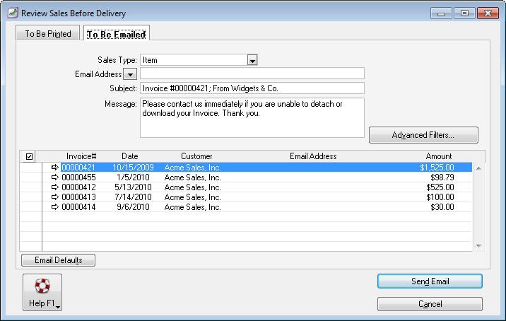 Email or print