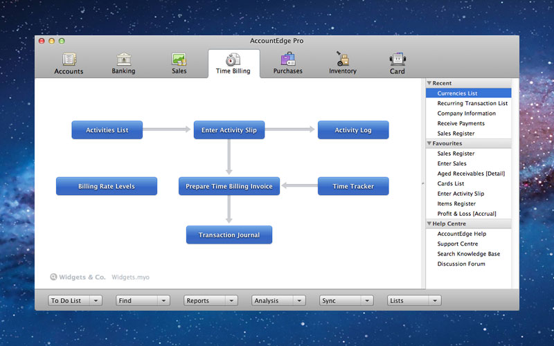 time billing command centre