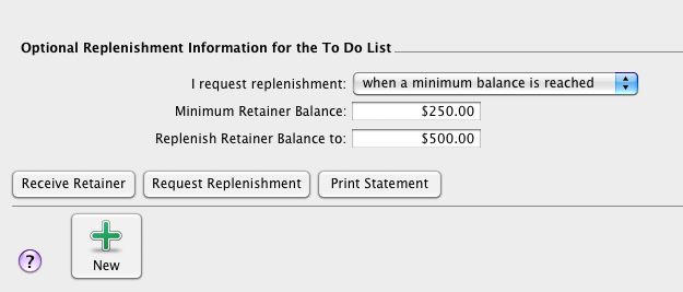 Retainers in AccountEdge.